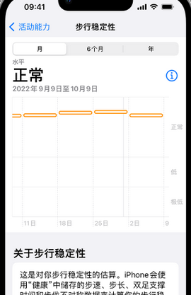 文儒镇iPhone手机维修如何在iPhone开启'步行稳定性通知'