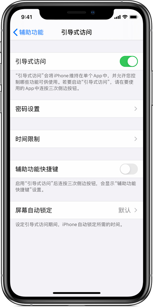 文儒镇苹果手机维修分享如何在 iPhone 上退出引导式访问 