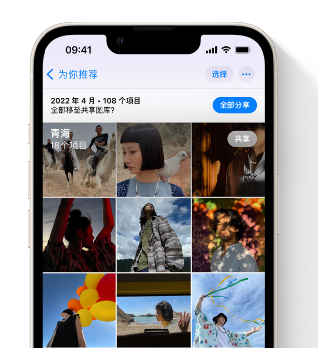 文儒镇苹果维修网点分享在 iPhone 上使用共享图库 