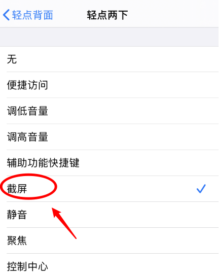 文儒镇苹果手机维修分享iPhone12如何启用双击截屏 